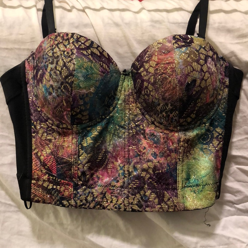 Bustier crop top